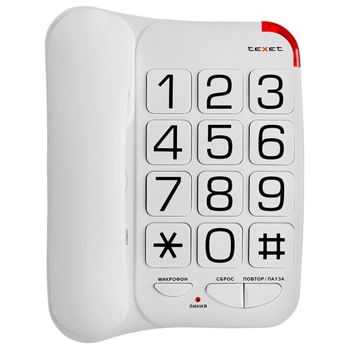 Телефон TEXET TX-201 белый
