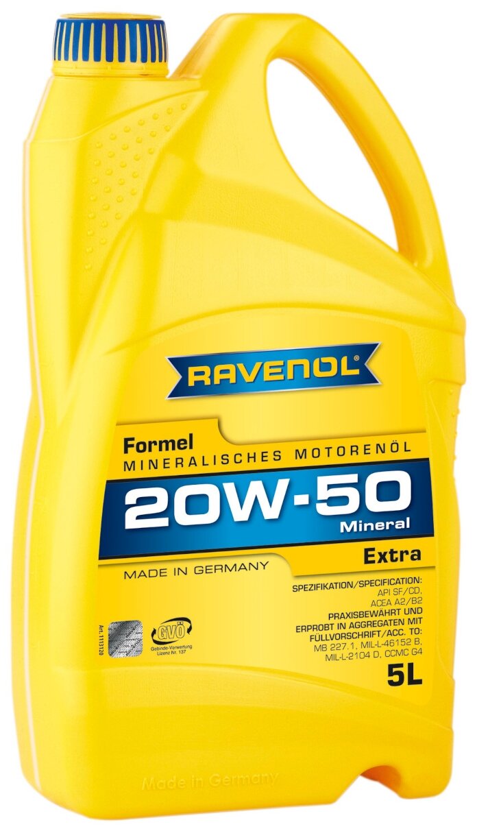 RAVENOL Моторное масло Formel Extra 4014835724853, (5л)