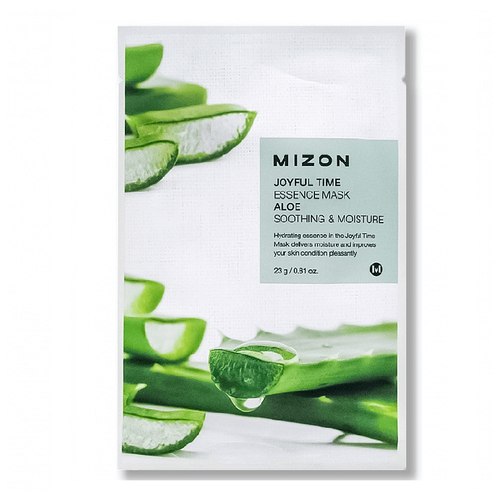 Тканевая маска для лица Mizon с экстрактом сока алоэ - Joyful Time Essence Mask Aloe