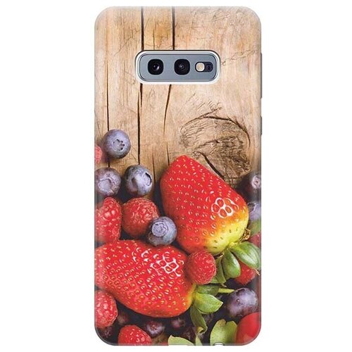 фото Ультратонкий силиконовый чехол-накладка для samsung galaxy s10e с принтом "дерево фруктов" gosso