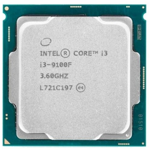 Процессор Intel Core i3-9100F LGA1151 v2, 4 x 3600 МГц, OEM