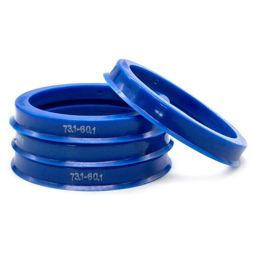 фото Кольца центровочные 73,1х60,1 blue 4 шт высококачественный пластик sds exclusive