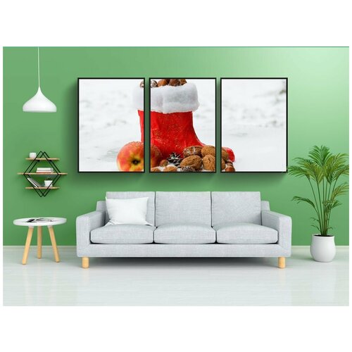 фото Набор модулных постеров для интерьера "николаевские сапоги, сапоги, день николая" 60x90 см. в тубусе, без рамки lotsprints