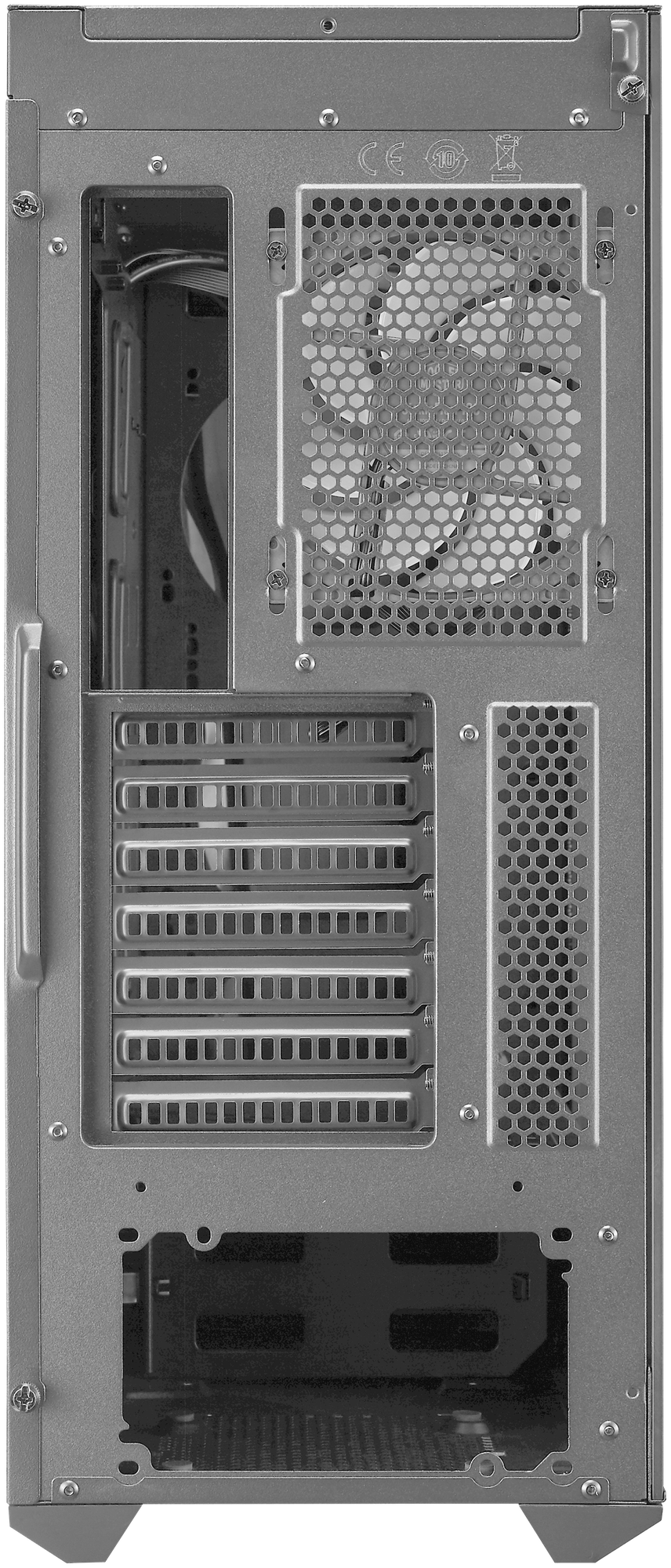 Корпус eATX Cooler Master MB540-KGNN-S00 черный, без БП, боковая панель из закаленного стекла, 2*USB 3.2, USB Type-C, audio - фото №7
