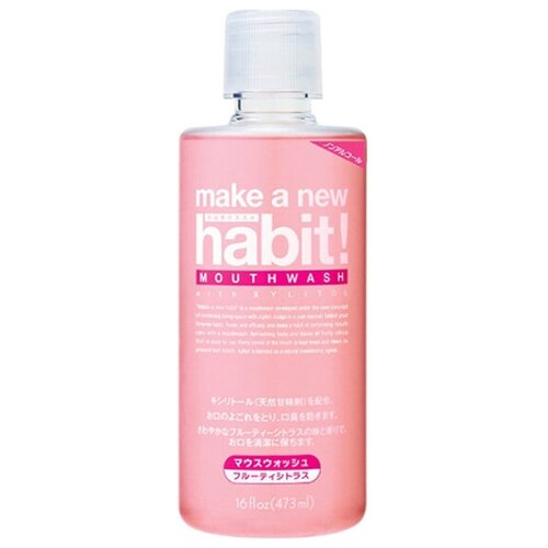 Средство для полоскания рта Nissan fafa с фруктово-цитрусовым вкусом, Make a new habit,473 мл