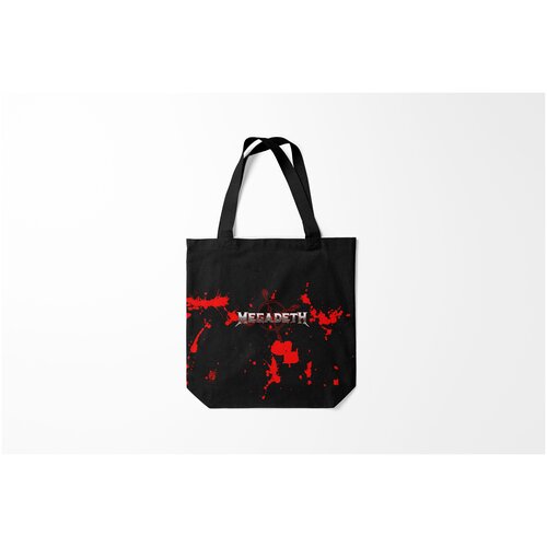 фото Сумка-шоппер / 40х40 см / рок / megadeth burnettie