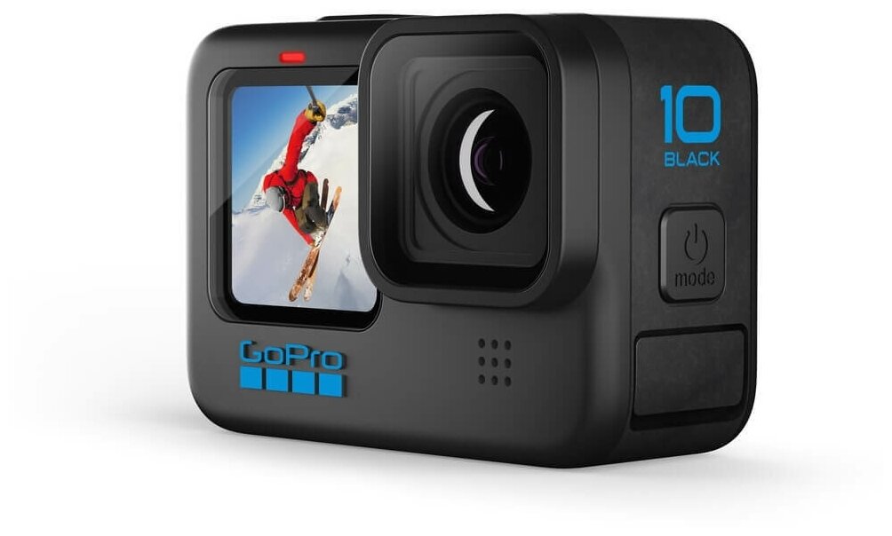 Экшн-камера GoPro HERO10 Black, 23.6МП, 5312x2988, 1720 мА·ч, черный