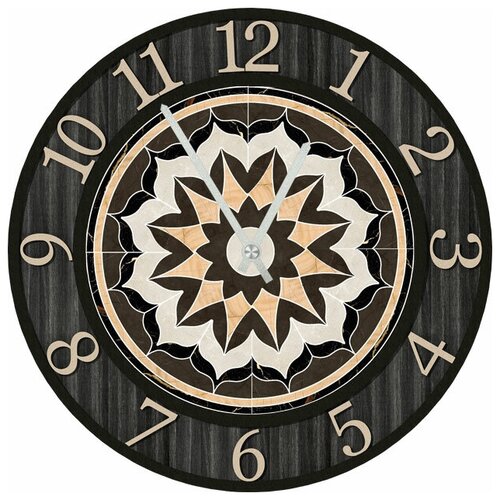 фото Svs настенные часы svs 4002908 современный узор