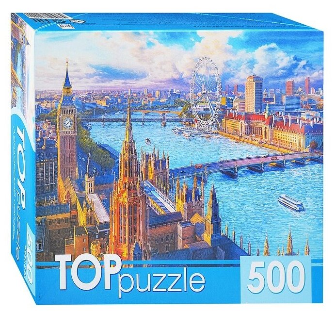 TOPpuzzle-500 "Лондонский пейзаж" (ХТП500-4222) Рыжий кот - фото №2