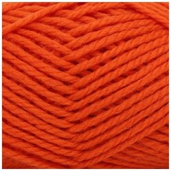 Пряжа для вязания Astra Premium 'Деметра' 100гр. 100м (50% шерсть, 50% акрил) (03 оранжевый), 3 мотка