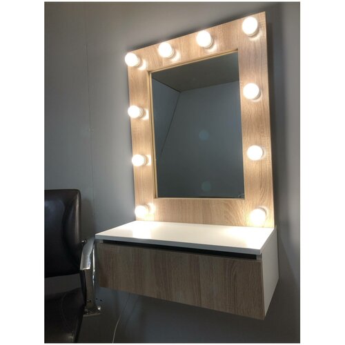 Консоль, Туалетный столик подвесной 50х32х20 Цвет Светлый Дуб