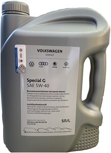 Синтетическое моторное масло VOLKSWAGEN Special G 5W-40, 5 л, 1 шт.