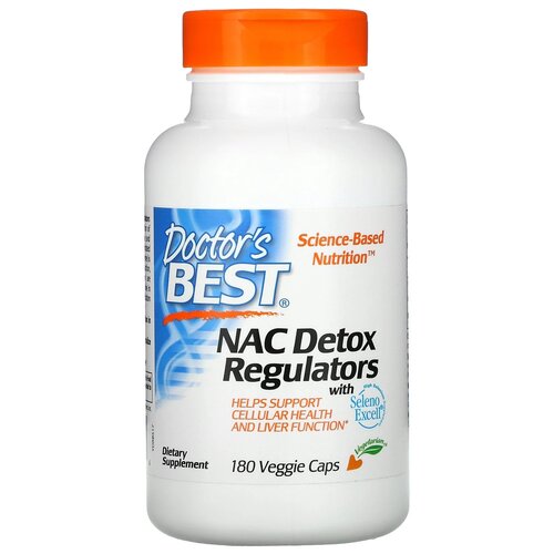 Капсулы Doctor's Best NAC Detox Regulators, 180 г, 180 шт.