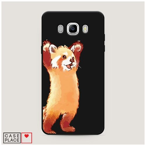 фото Чехол силиконовый матовый samsung galaxy j7 2016 красная панда в полный рост case place