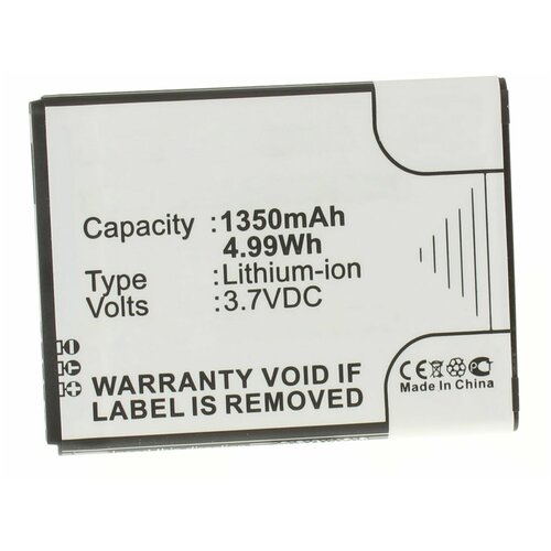 Аккумулятор iBatt iB-U2-M385 1350mAh для Samsung GT-S5300, Galaxy Chat, GT-S5312, GT-S5360 Galaxy Y, Galaxy Y Pro, GT-S5380D Wave Y,