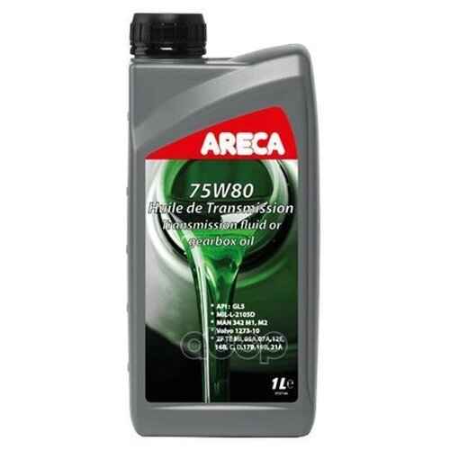 Areca Multi Hd Sae 75w80 75w80 (1l)_масло Трансмиссионное! Полусинт Api Gl-5, Mil-L-2105 D Areca арт. 150319