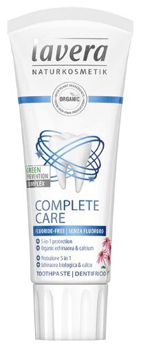 Зубная паста Lavera Complete Care Fluoride-free, 75 мл