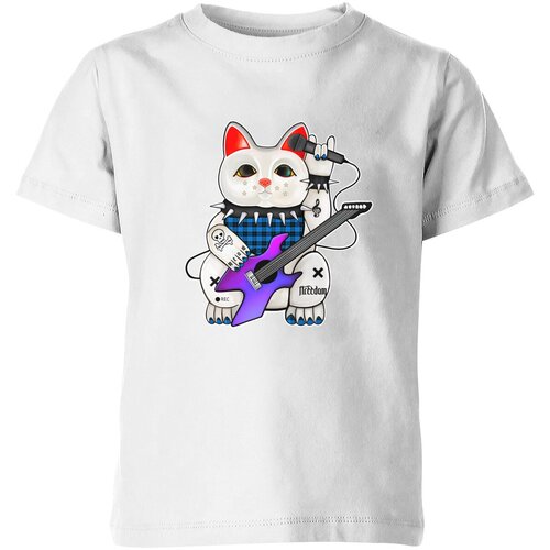 Футболка Us Basic, размер 4, белый детская футболка денежный кот манэки нэко maneki neko cat 128 красный