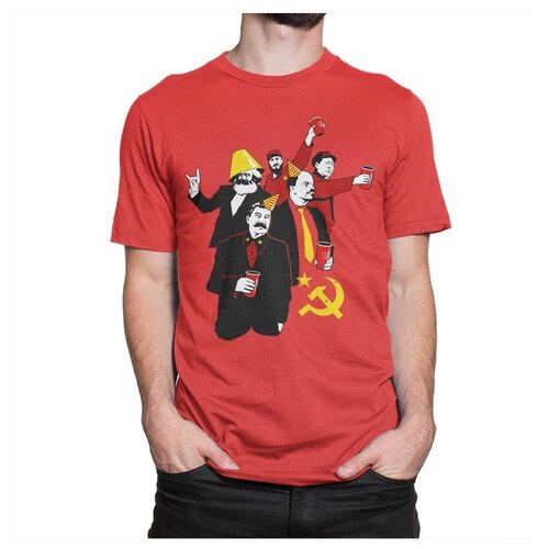 фото Футболка dream shirts вечеринка коммунистов размер l, красный