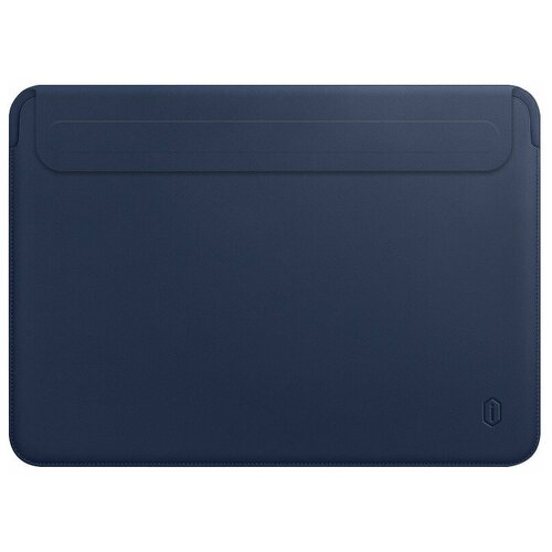 Чехол Wiwu Skin Pro Velcro Leather Sleeve для MacBook Pro 13,3 Синий чехол wiwu для apple macbook 14 2 2021 skin new pro 2 leather sleeve blue 6936686401524