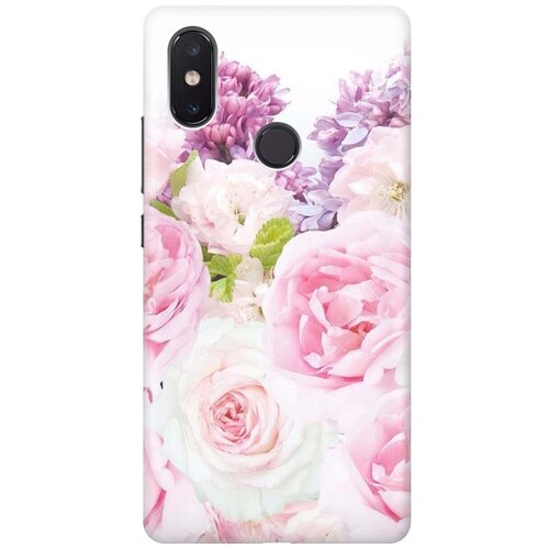фото Силиконовый чехол на xiaomi mi 8 se / сяоми ми 8 се с принтом "розовый букет" gosso