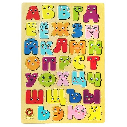 фото Большая алфавитная доска "веселые буквы" (леобум) smiledecor