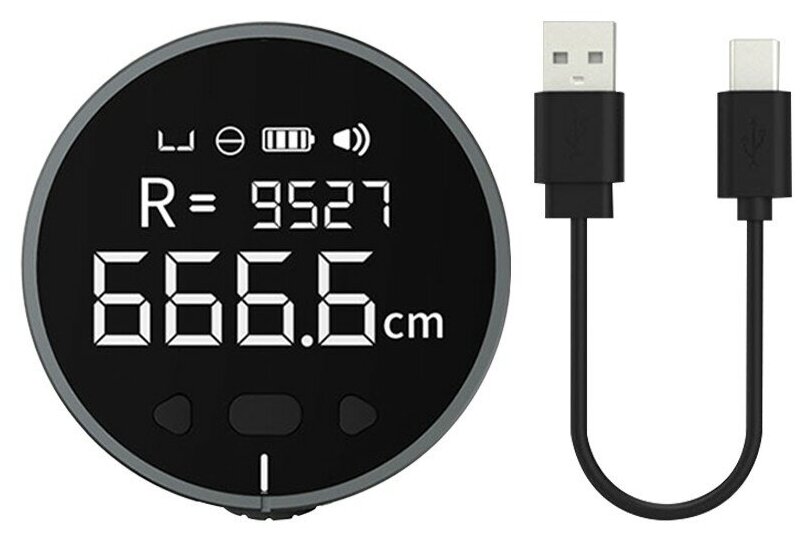 Электронная рулетка Xiaomi Duka Small Q Electronic Ruler Black Электронная рулетка Xiaomi Duka Small Q Electronic Ruler Black - фотография № 3