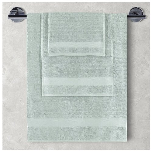 фото Полотенце махровое flow (зеленый) karna