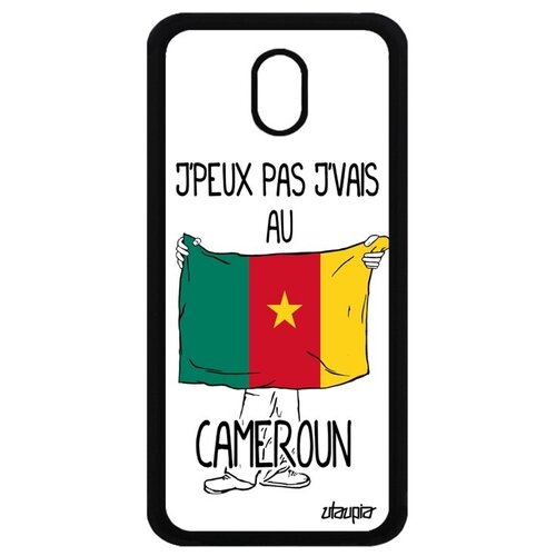 фото Противоударный чехол на мобильный // samsung galaxy j3 2017 // "еду в камерун" патриот принт, utaupia, белый