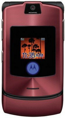 Телефон Motorola RAZR V3i, 1 SIM, красный