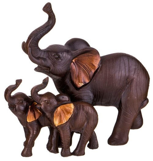 Статуэтка слоны 11x5,5x11 см. без упаковки