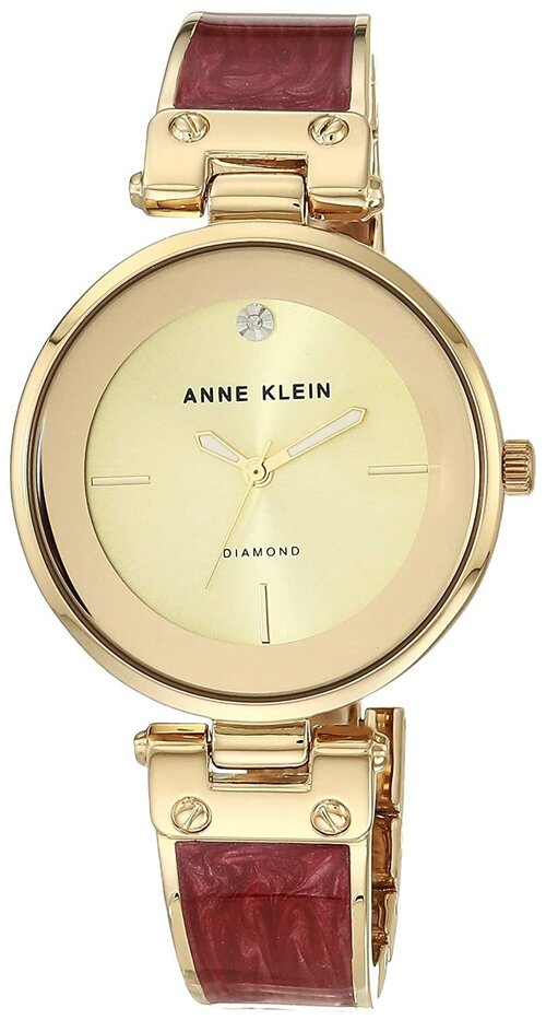 Наручные часы ANNE KLEIN Наручные женские часы Anne Klein AK/2512BYGB, красный, золотой