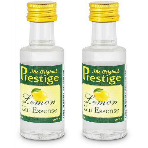 Эссенция Prestige Эссенция для самогона, водки или выпечки Prestige Lemon Gin 20 мл, 100 г, 20 мл