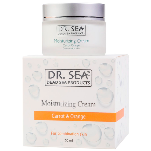 Крем для лица увлажняющий с маслами моркови и апельсина 50мл/ Moisturising cream, Dr. Sea (Доктор Си)