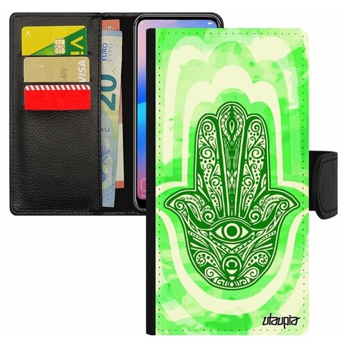 фото Чехол книжка на мобильный galaxy s8, "рука фатимы" защита оберег utaupia
