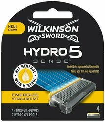 Wilkinson Sword HYDRO5 Sense Energize Сменные кассеты 4 шт