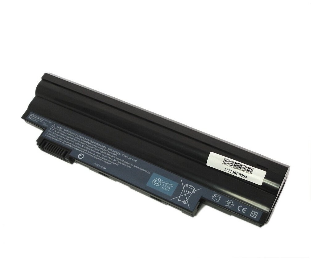 Аккумуляторная батарея для ноутбука Acer Aspire One D255 D260 eMachines 355 11.1V 2520mAh черная