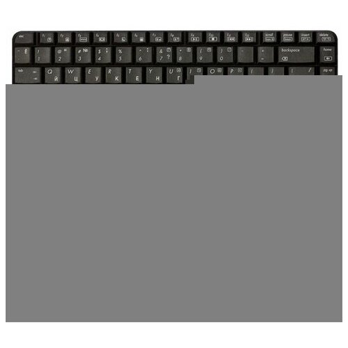 Клавиатура для ноутбука HP Compaq Presario CQ50 черная плоский Enter 883₽
