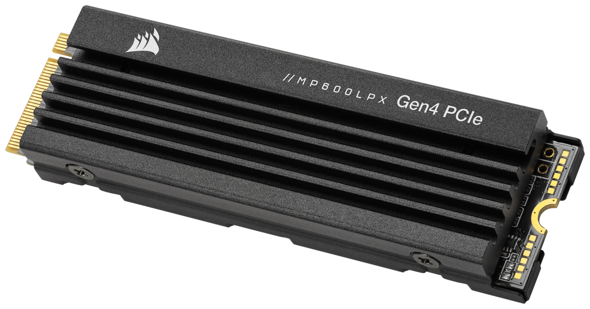 Накопитель SSD M.2 2280 Corsair MP600 2TB PCIe Gen4x4 with NVMe 3D TLC 4950/4250MB/s IOPS 600K/680K MTBF 1.7M RTL - фото №2