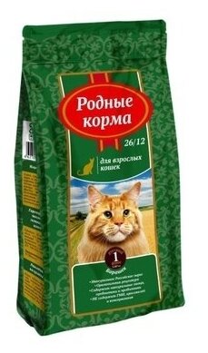 Родные Корма корм для взрослых кошек всех пород, барашек 400 гр