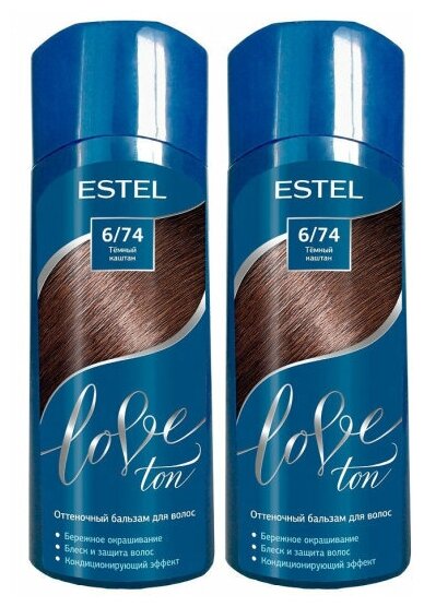 Бальзам для волос Estel Love Ton оттеночный 6/74 Темный каштан - фото №14