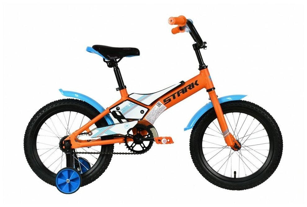 Велосипед Stark'21 Tanuki 16 Boy оранжевый/голубой