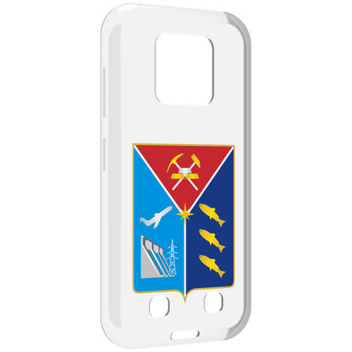 Чехол MyPads герб-магаданская-область для Oukitel WP18 задняя-панель-накладка-бампер