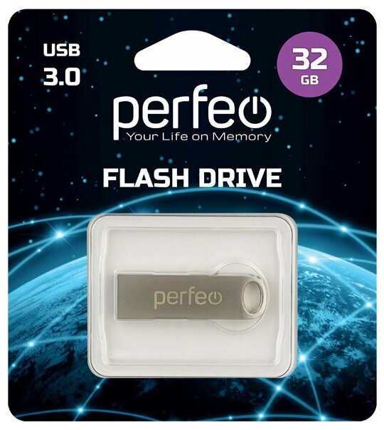 Флеш Perfeo USB 3.0 32GB M08 Metal Series