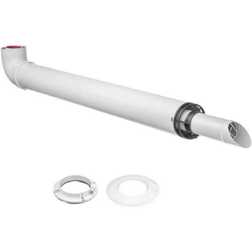 Коаксиальный комплект дымохода с фланцем (Ø60/100 - 1100ММ.) антиобледенительный