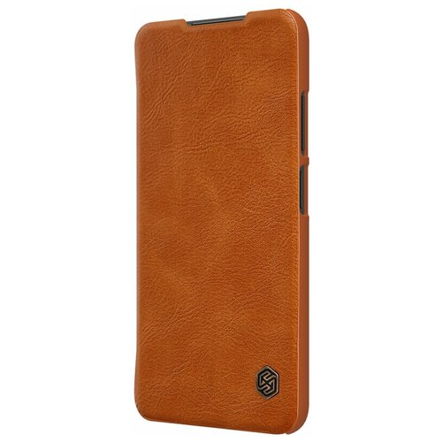 фото Кожаный чехол-книжка nillkin leather qin для xiaomi poco m3 pro / redmi note 10 5g