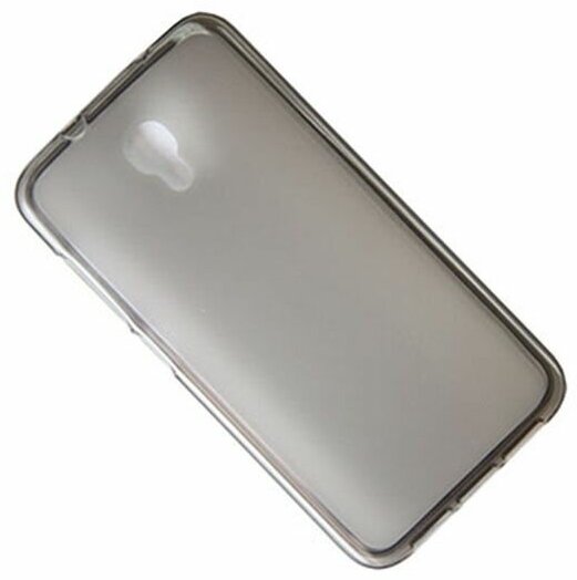 Чехол для Alcatel OT 6050Y (One Touch Idol 2S) силиконовый матовый <черно-прозрачный>