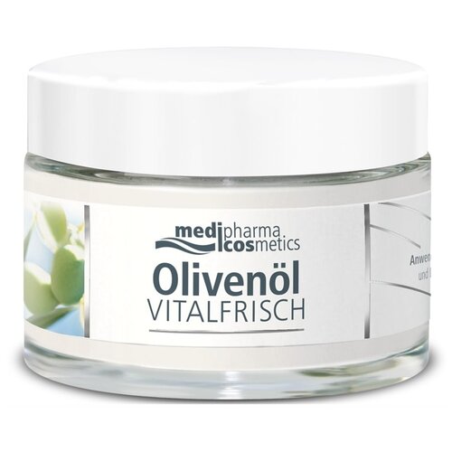 Купить Medipharma cosmetics Olivenol Vitalfrisch Nachtpflege plus Q10 Creme Ночной крем для лица Оливенол, 50 мл, Др.Тайсс Натурварен Гмб Х