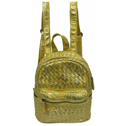 фото Рюкзак женский с10487 gold из натуральной кожи luckset