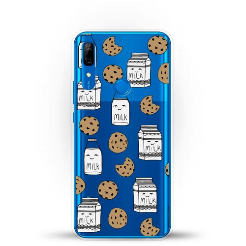 фото Силиконовый чехол молоко и печеньки на huawei p smart z andy & paul